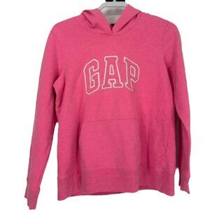 GAP Bright Pink Classic Fleece Pullover Hoodie - Size Medium